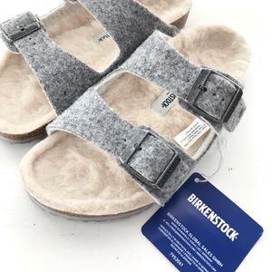 NWT Birkenstock Toddler Boy Arizona Wool Sandals Size: 29